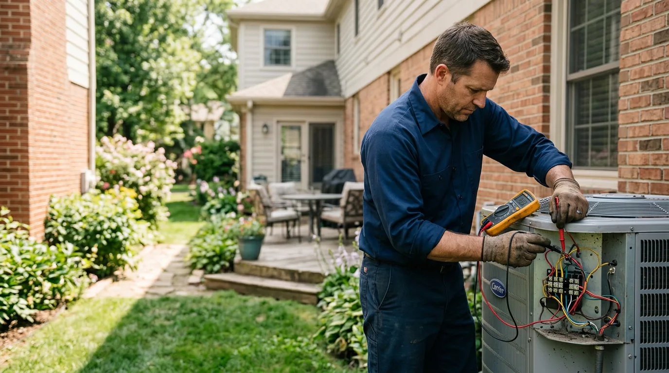 HVAC technician working near Stockton, MO